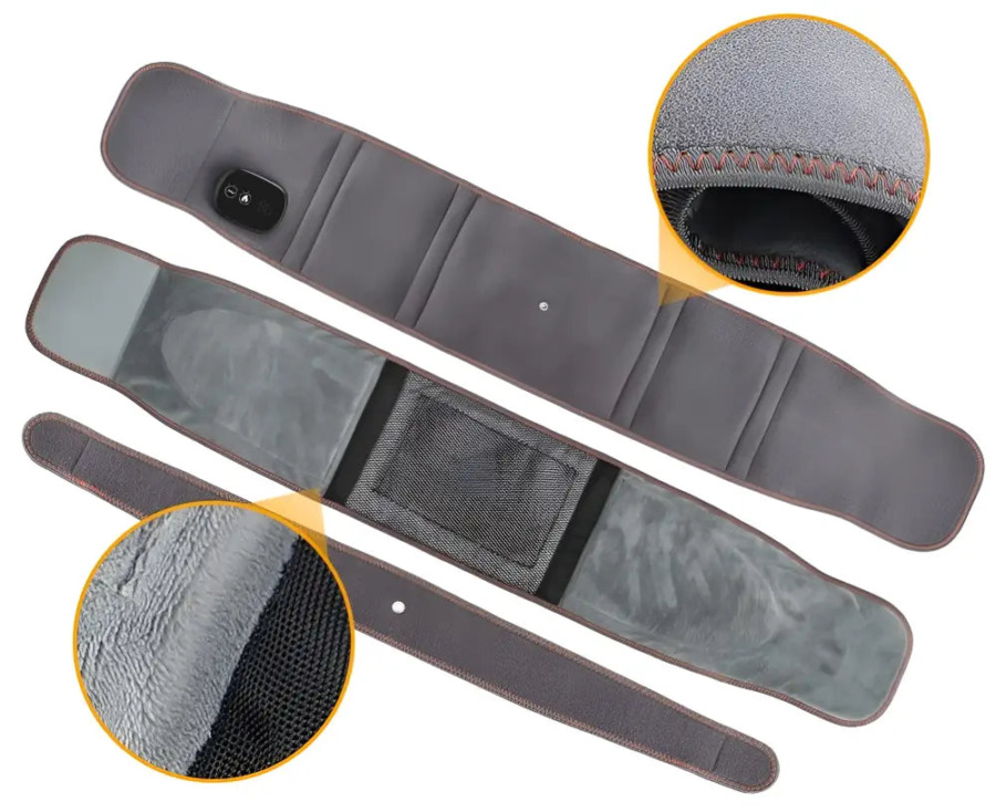 Ceinture Lombaire Chauffante Médicale → Pas Lędźwiowy z Ogrzewaniem dla Komfortu Cintura Lombare Riscaldata per il Comfort