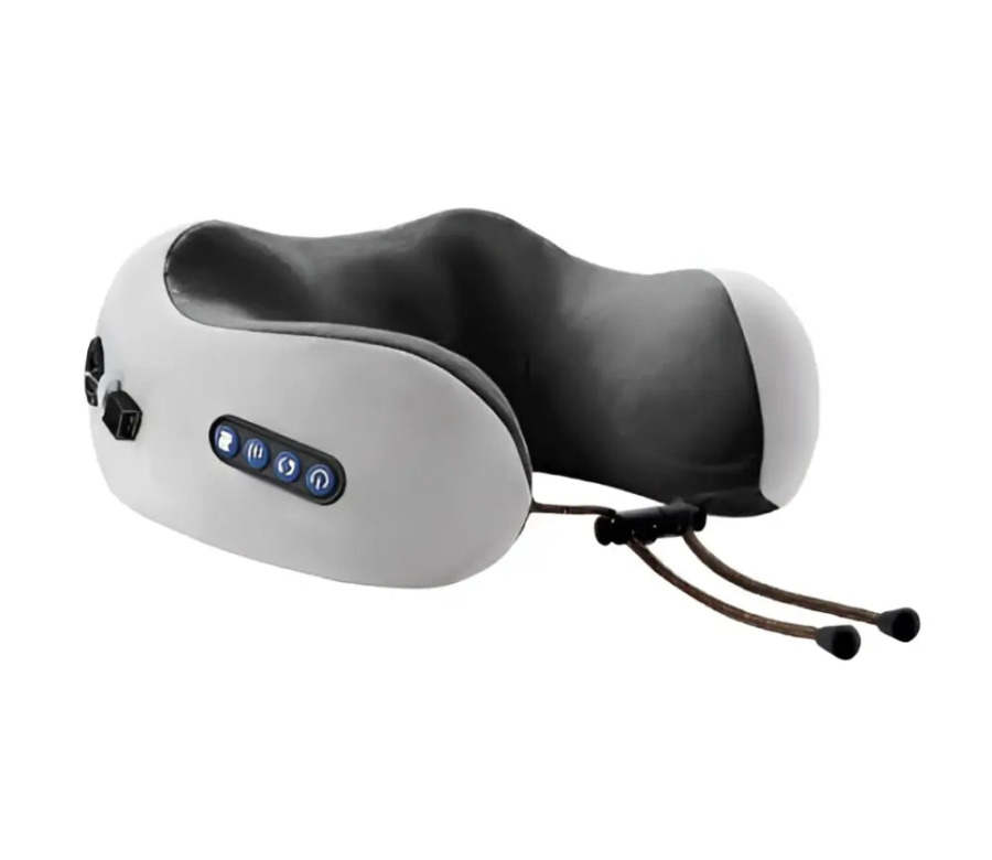 Coussin Masseur Cervical à Mémoire de Forme → Poduszka Masażująca na Szyję z Pianką Memory Cuscino Massaggiante per il Collo in Memory Foam