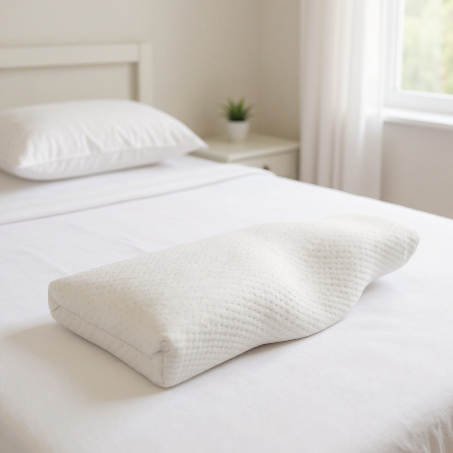 Cuscino ergonomico per il collo da letto in camera da letto
