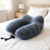 Gonfiabile cuscino da viaggio a forma di U per il letto in camera da letto