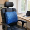 Cuscino lombare in memory foam fissato alla sedia da ufficio Cuscino lombare in memory foam fissato alla sedia da ufficio