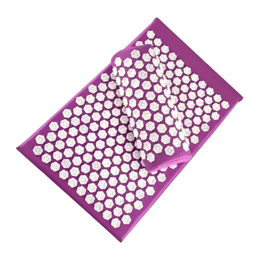 Tapis d'Acupression Fleur de Lotus Anti Douleurs → Mata Akupresurowa Kwiat Lotosu Wspierająca Ulgę Materassino Agopressione Fiore di Loto per un Sollievo di Supporto