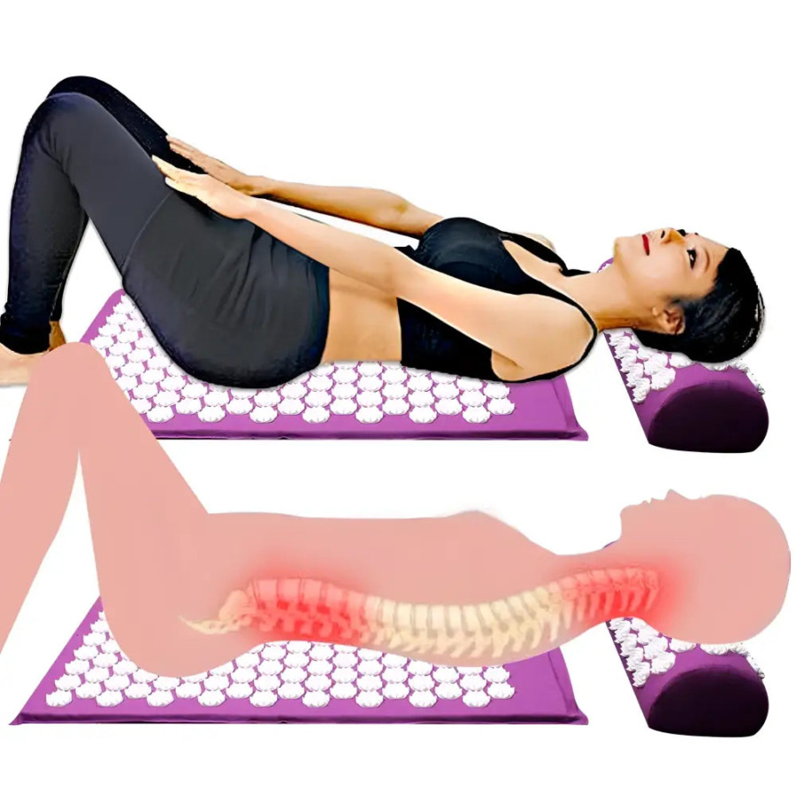 Tapis d'Acupression Fleur de Lotus Anti Douleurs → Mata Akupresurowa Kwiat Lotosu Wspierająca Ulgę Materassino Agopressione Fiore di Loto per un Sollievo di Supporto