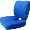 Set blu di cuscini ortopedici per seduta Set blu di cuscini ortopedici per seduta