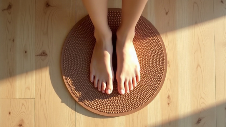 Mata z kolcami a stopy: refleksologia w domowym wydaniu