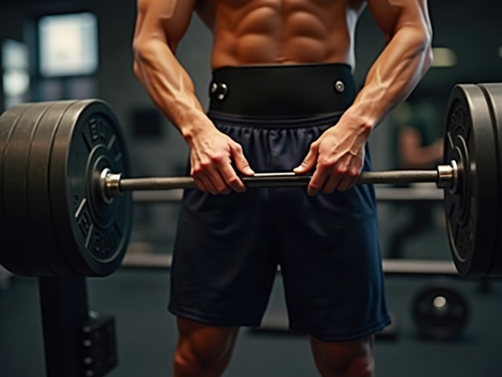 Rimozione della cintura lombare tra le serie in palestra