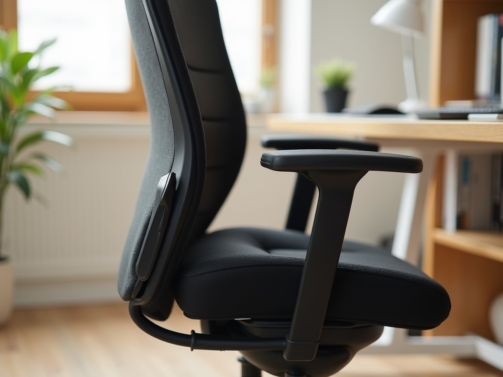 Supporto lombare su sedia da ufficio che favorisce il comfort in caso di sciatica