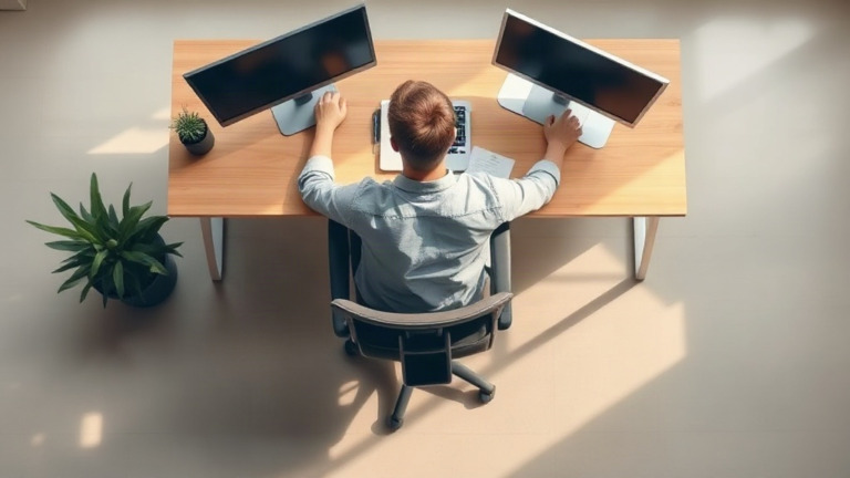 Come sedersi alla scrivania? Ergonomia della postazione passo dopo passo.