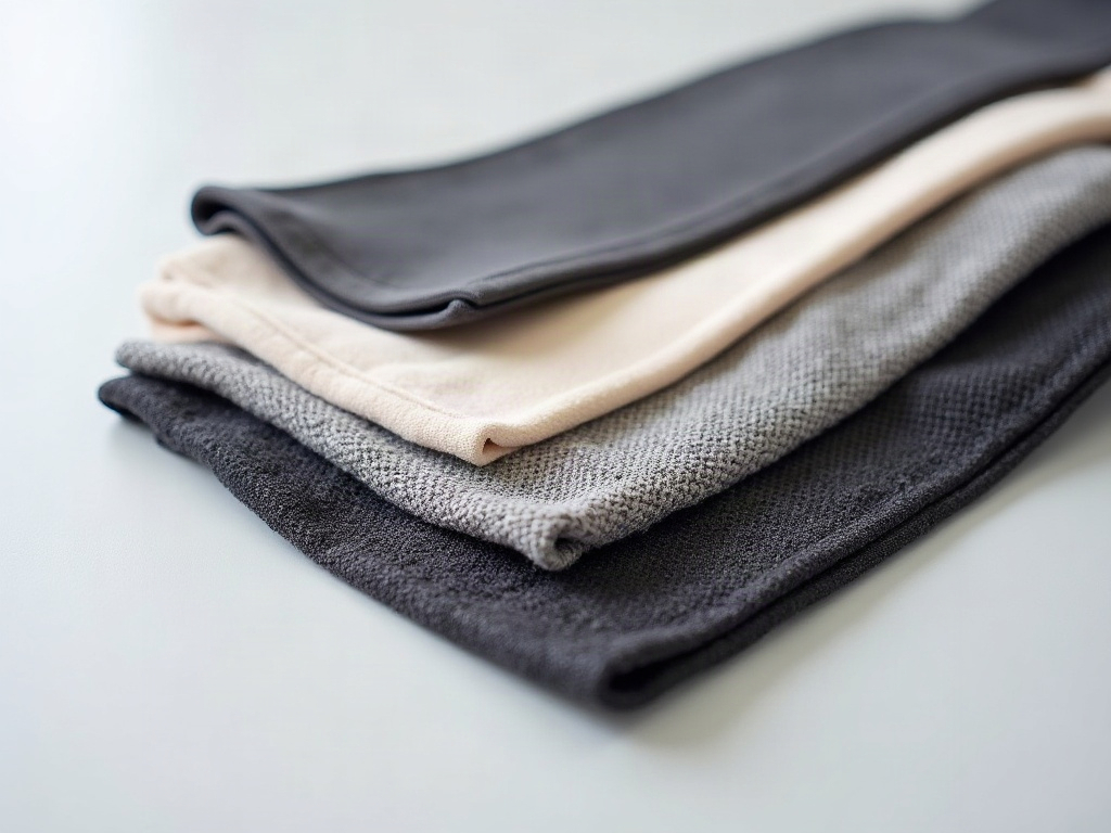 Confronto tessuti correttore postura: neoprene, cotone elastan e mesh tecnico visti da vicino